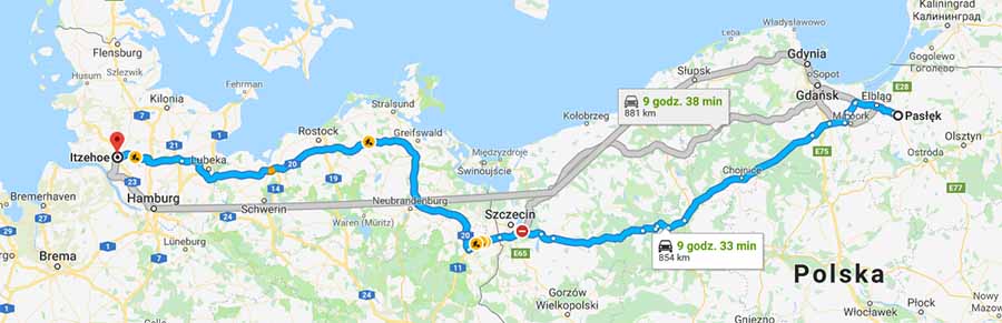 Trasa Pasłęk - Itzehoe